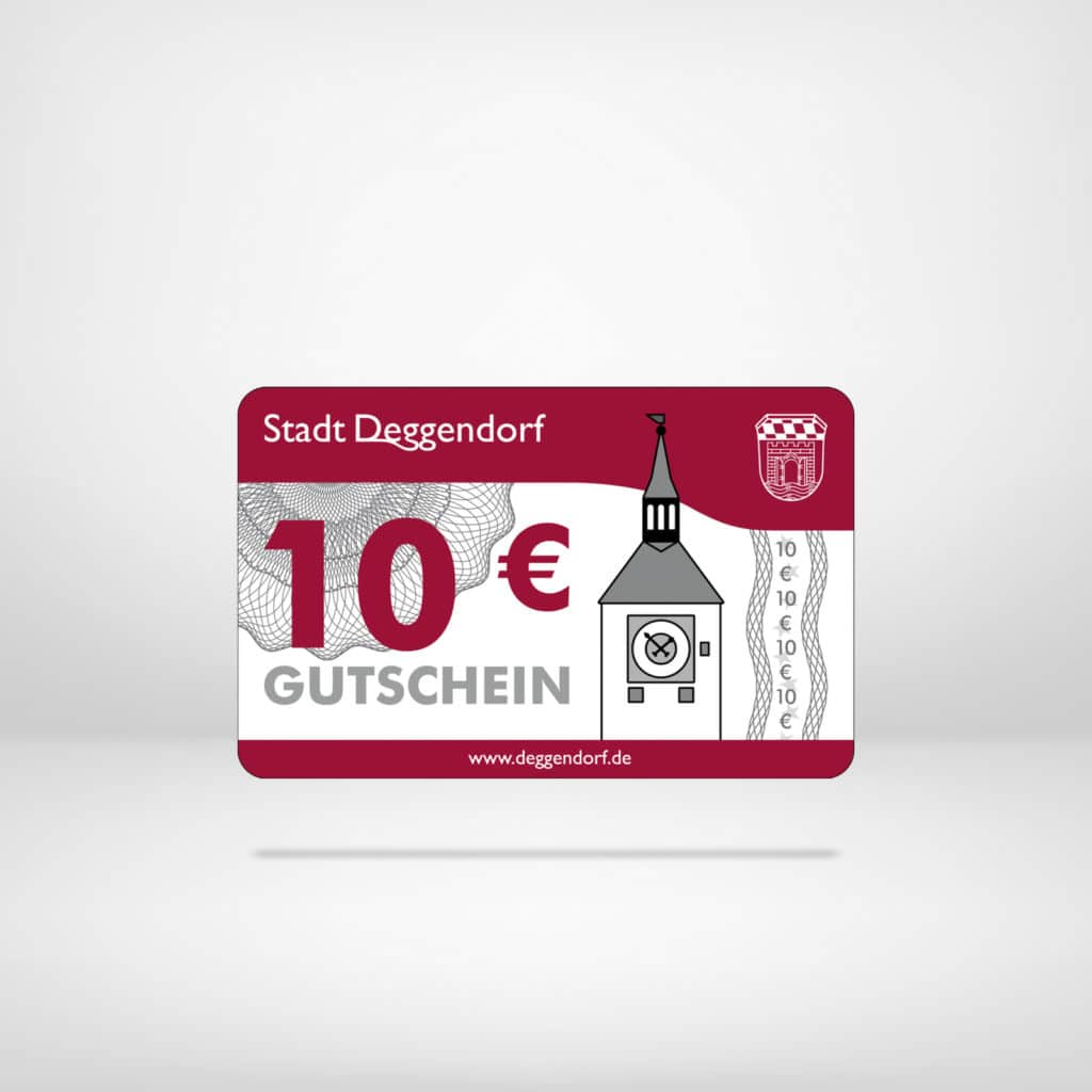 Deggendorfer Gutschein über 10€ - einzulösen bei vielen regionalen Händlern